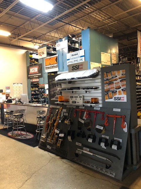 Parts department parts area